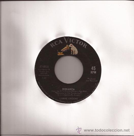 Discos de vinilo: SINGLE-LORNE GREENE-RCA 8444-USA-1964 - Foto 1