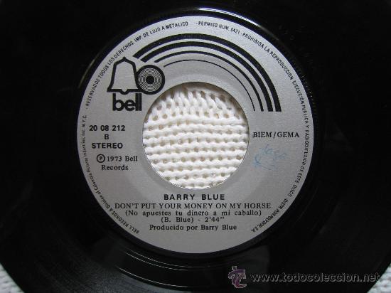 Discos de vinilo: SINGLES  BARRY BLUE 1973 - Foto 3