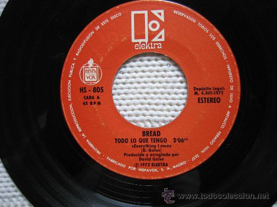 Discos de vinilo: SINGLES  BREAD 1972 - Foto 3