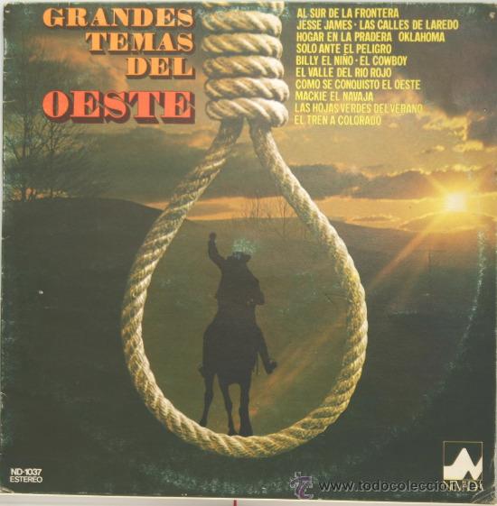 Discos de vinilo: GRANDES TEMAS DEL OESTE LP dial discos 1976 - Foto 1