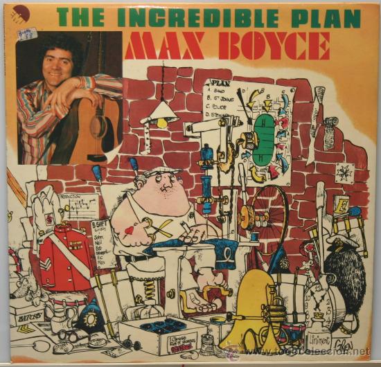Discos de vinilo: MAX BOYCE the incredible plan LP emi 1976 - Foto 1