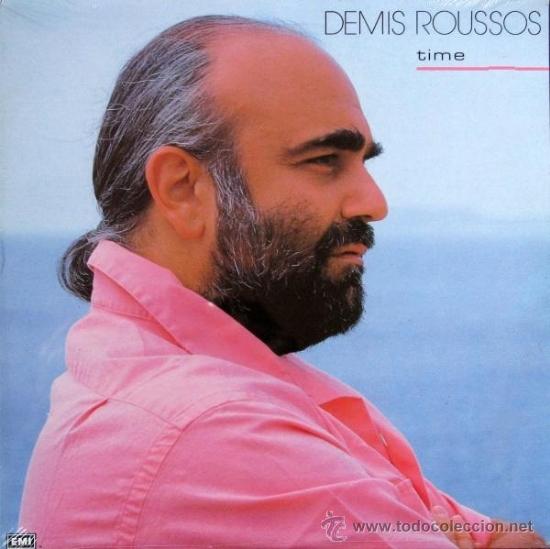 Discos de vinilo: Demis Roussos lp Time 1988  MADE EIN  EEC- EMI 7-91273 - Foto 1