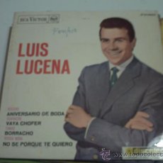Discos de vinilo: .EP 45 RPM / LUIS DE LUCENA / ANIVERSARIO DE BODA / EDITADO POR RCA 1963. PEPETO. Lote 31374207