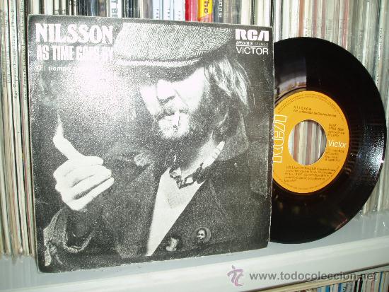 Discos de vinilo: NILSSON SINGLE AS TIME GOES BY SPAIN - Foto 1