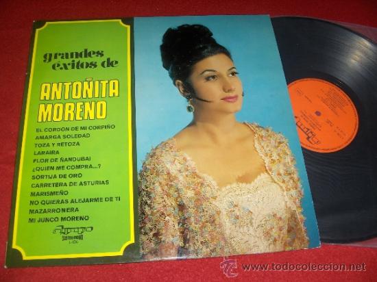 Discos de vinilo: ANTO&Ntilde;ITA MORENO Grandes exitos LP 1973 Olympo