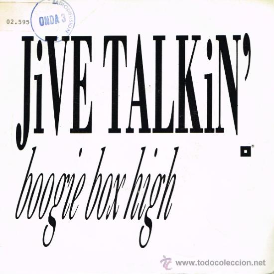 Discos de vinilo: Boogie Box High - Jive Talkin / RhythmTalking - Single 1987 - Promo - Foto 1