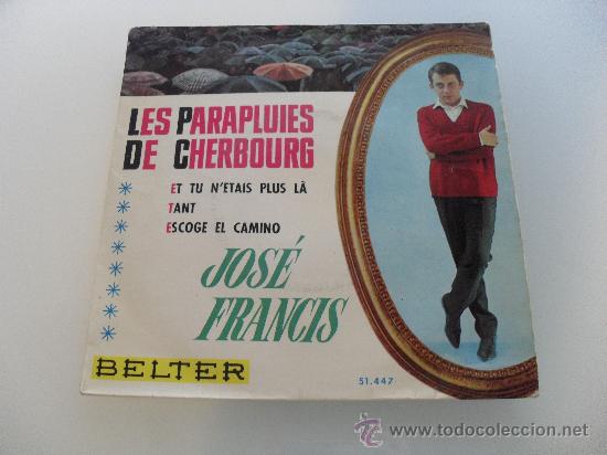 Disques de vinyle: JOSE FRANCIES - LES PARAPLUIES DE CHERBOURG + 3 EP 1964