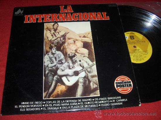 Discos de vinilo: CORO POPULAR JABALON La internacional LP 1977 B HIMNOS POLITICOS MILITARES