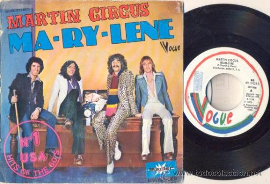 Discos de vinilo: MARTIN CIRCUS - MA - RY - LENE  - SINGLE ESPA&Ntilde;OL DE VINILO ROCK PROGRESIVO FRANCES - Foto 1