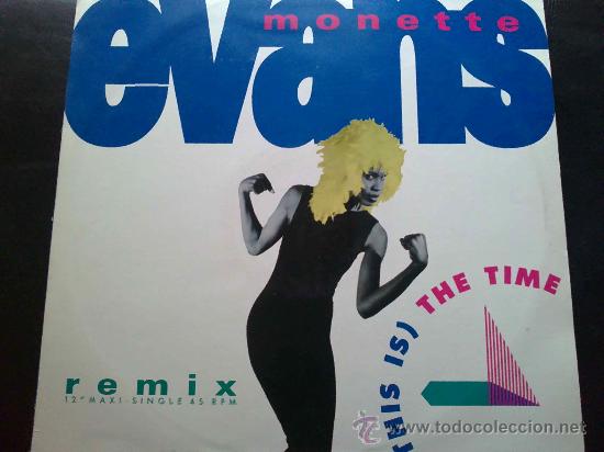 Discos de vinilo: MONETTE EVANS - THIS IS THE TIME REMIX - MAXI SINGLE 4 TEMAS - Foto 1