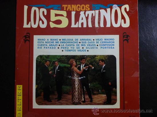 Discos de vinilo: LOS CINCO LATINOS, TANGOS - LP DE VINILO - Foto 1