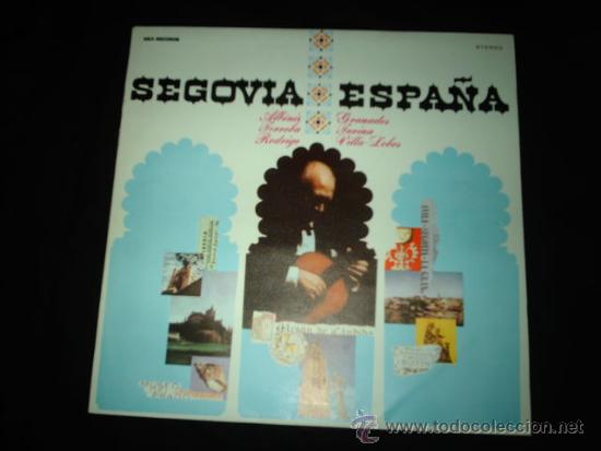 Disques de vinyle: segovia espa&ntilde;a-albeniz-granados-tooroba-turina-rodrigo-villa-lobos--MCA RECORDS 1973 EXCELENTE