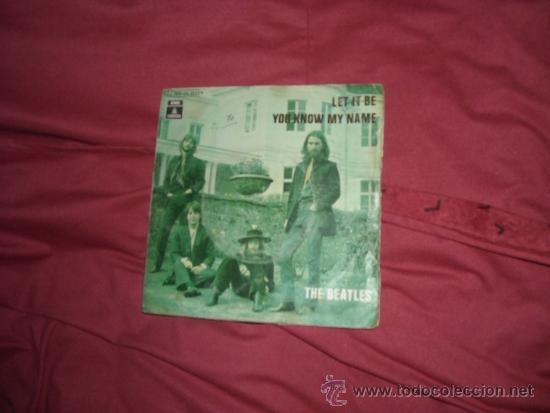 Discos de vinilo: the beatles single let it be 1970 spa odeon - Foto 1