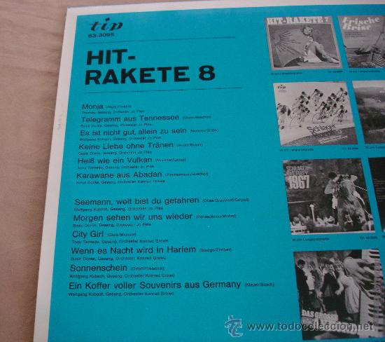 Discos de vinilo: HIT RAKETE N&ordm; 8. - Foto 3