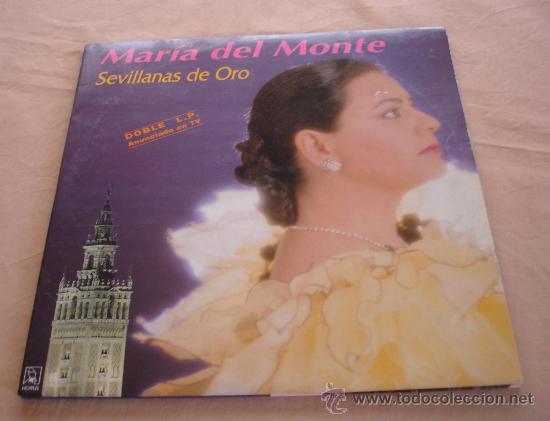 Discos de vinilo: MARIA DEL MONTE, SEVILLANAS DE ORO - DOBLE LP. - Foto 1