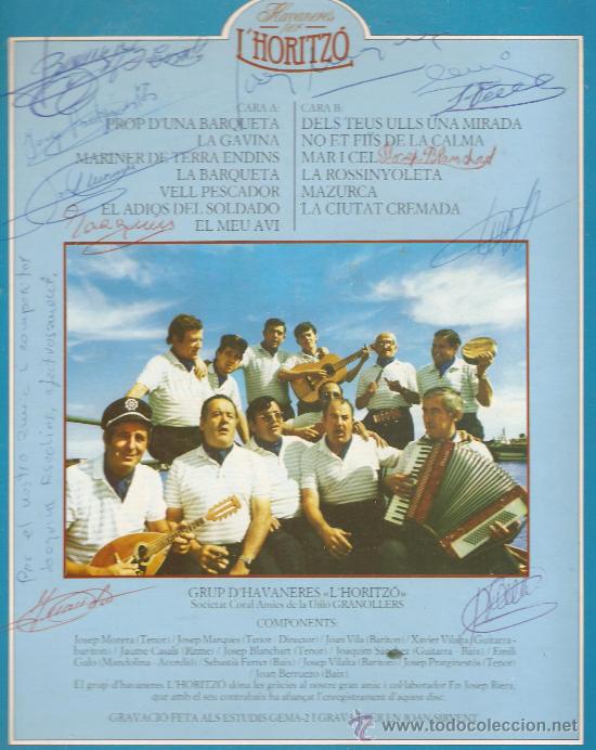 Discos de vinilo: LP HAVANERES PER L&acute;HORITZ&Oacute; - Foto 2