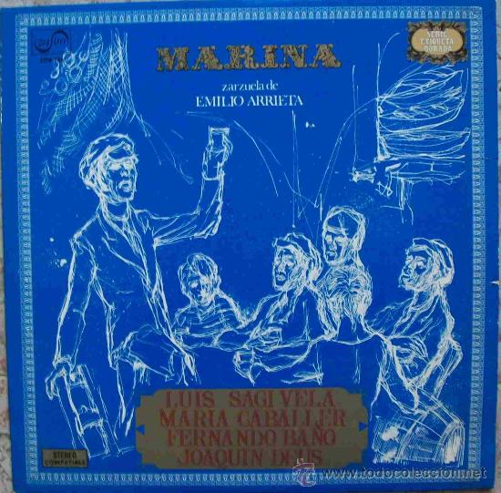 Discos de vinilo: Discos (Zarzuela) Marina - Foto 1