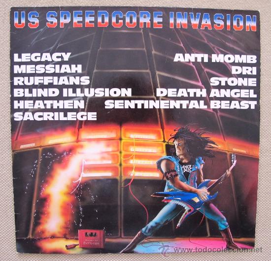Discos de vinilo: US SPEEDCORE INVASION LP RECOPILATORIO 1986 - Foto 1