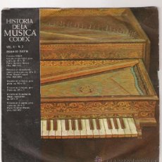 Discos de vinilo: HISTORIA DE LA MUSICA - CODEX -VOL. III Nº 3