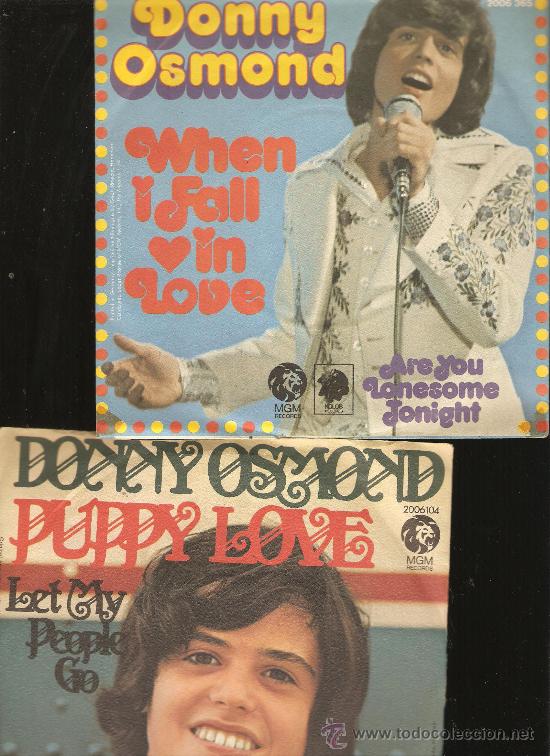 Discos de vinilo: 4 SINGLES DE DONNY OSMOND - Foto 1