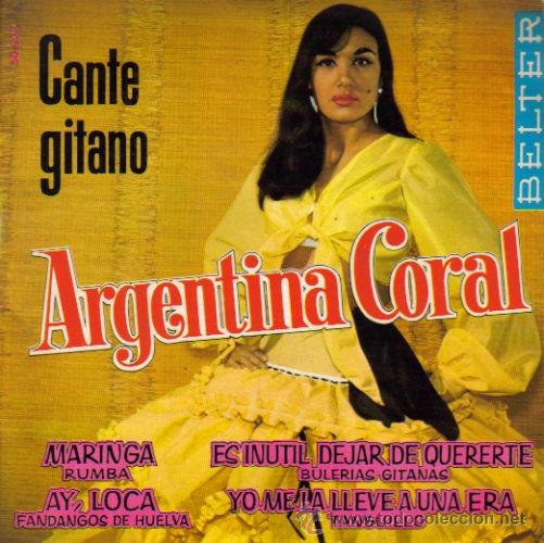 Disques de vinyle: ARGENTINA CORAL-MARINGA + AY, LOCA + ES INUTIL DEJAR DE QUERERTE + YO ME LA LLEVE A UNA ERA EP