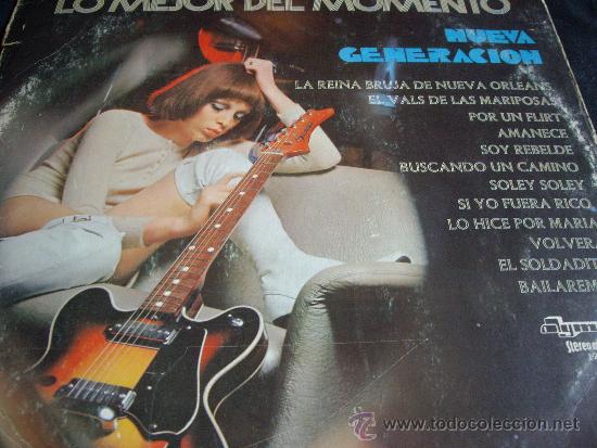 Discos de vinilo: NUEVA GENERACION -LO MEJOR DEL MOMENTO - Foto 1