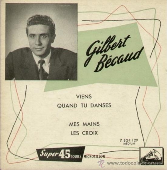 Discos de vinilo: Tres EPs franceses de Gilbert Becaud - Foto 1