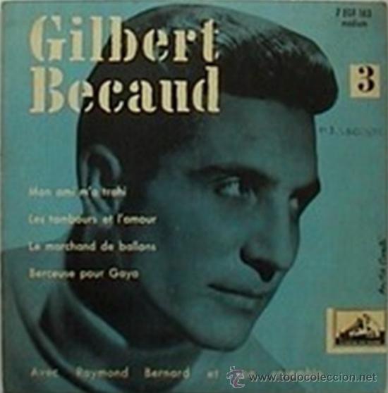 Discos de vinilo: Tres EPs franceses de Gilbert Becaud - Foto 2