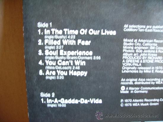 Discos de vinilo: IRON BUTTERFLY ---- LIVE - Foto 2