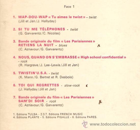 Discos de vinilo: LP JOHNNY HALLYDAY - RETIENS LA NUIT - Foto 2