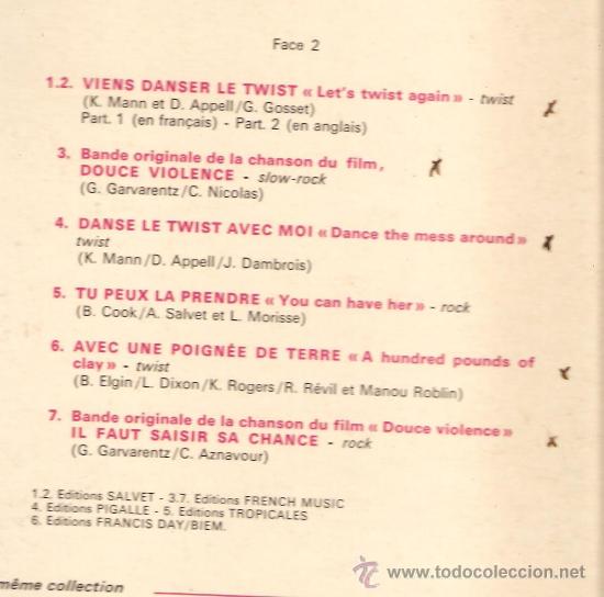 Discos de vinilo: LP JOHNNY HALLYDAY - RETIENS LA NUIT - Foto 3