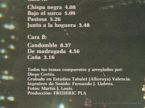 Discos de vinilo: LP DIEGO CORTES - Foto 2