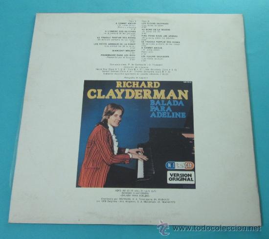 Discos de vinilo: RICHARD CLAYDERMAN. A COMO AMOR. - Foto 2
