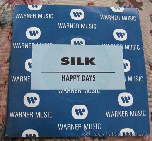Discos de vinilo: SILK - HAPPY DAYS - SINGLE PROMO 1992 - Foto 1