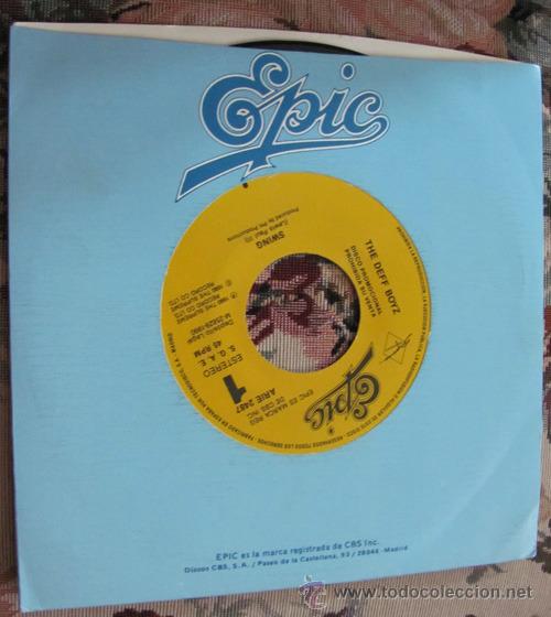 Discos de vinilo: THE DEFF BOYZ - SWING - SINGLE PROMO 1990 - Foto 1