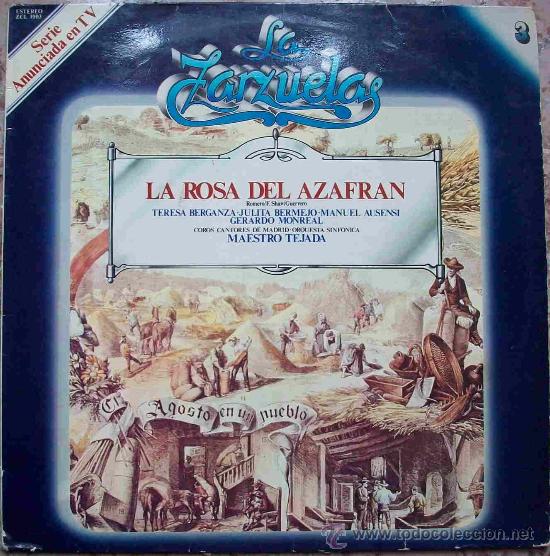 Discos de vinil: Discos (La Zarzuela N&ordm; 3) La Rosa del Azafran