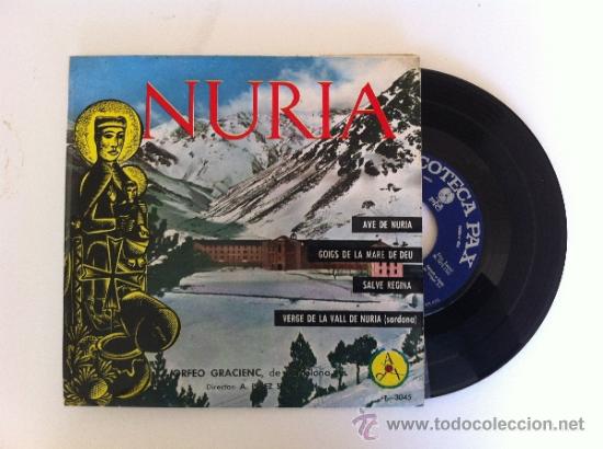 Discos de vinilo: CANCIONES DE LA VALL DE NURIA EP - Foto 1