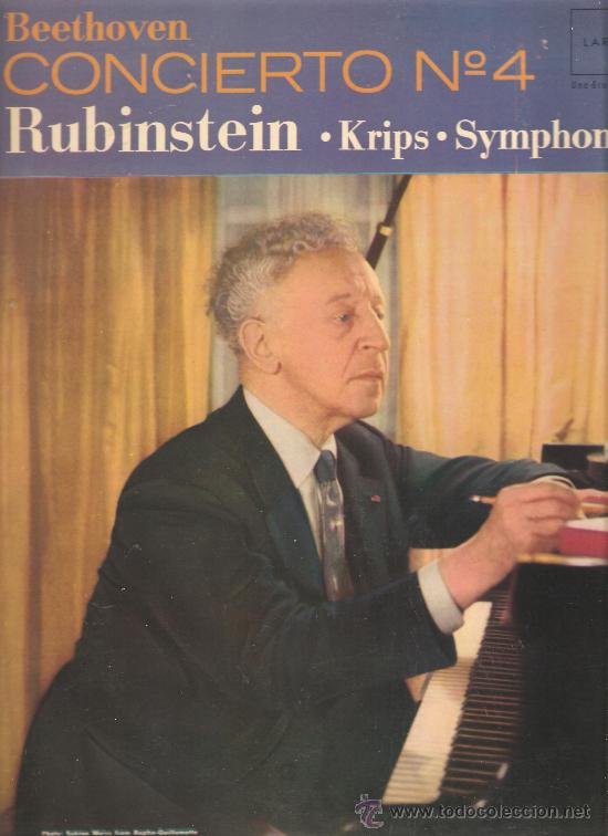 Discos de vinilo: LP BEETHOVEN & RUBINSTEIN - Foto 1