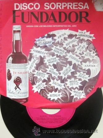 Discos de vinilo: DANIEL VEL&Aacute;ZQUEZ  - EP FUNDADOR 1970 - Foto 1