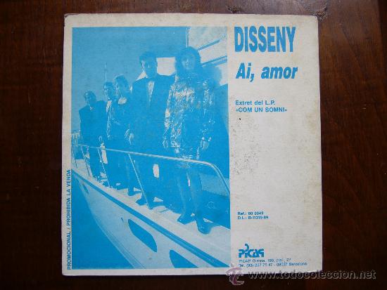 Discos de vinilo: Disseny - Ai, amor - Picap - Promo - Foto 2