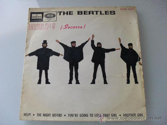 Discos de vinilo: THE BEATLES - HELP! + 3 EP 1965 - Foto 1