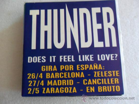 Discos de vinilo: THUNDER - DOES IT FEEL LIKE LOVE? 1993 - Foto 1