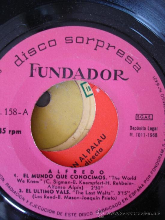 Discos de vinilo: DISCO SORPRESA FUNDADOR - Foto 1
