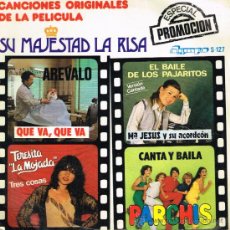 Discos de vinilo: PARCHÍS / AREVALO / MARÍA JESÚS / TERESITA LA MOJADA - BSO SU MAJESTAD LA RISA - EP 1981 PROMO. Lote 32049753