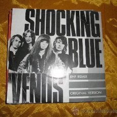 Discos de vinilo: SHOCKING BLUE. VENUS. BHF REMIX Y VERSION ORIGINAL. DISCO PROMOCIONAL. BOY RECORDS 1990. IMPECABLE. Lote 32060406