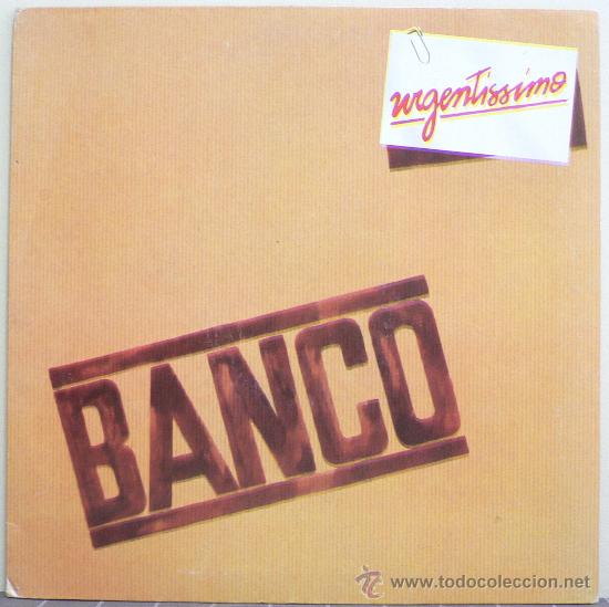 Discos de vinilo: BANCO - URGENTISSIMO (LP ORIGINAL ITALIANO) PROGRESIVO - Foto 1