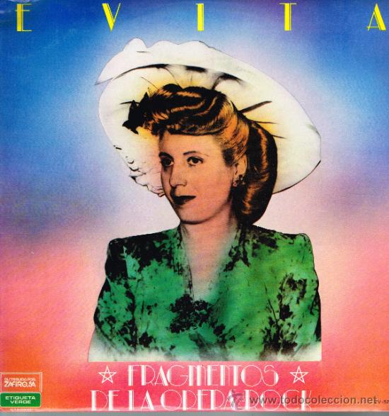 Discos de vinilo: Evita - Fragmentos de la &oacute;pera rock - Lp 1977 - Foto 1