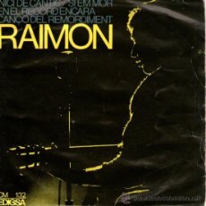Discos de vinilo: RAIMON - EP SINGLE VINILO 7” - 4 TRACKS - INICI DE CÀNTIC + 3 - EDIGSA - AÑO 1966