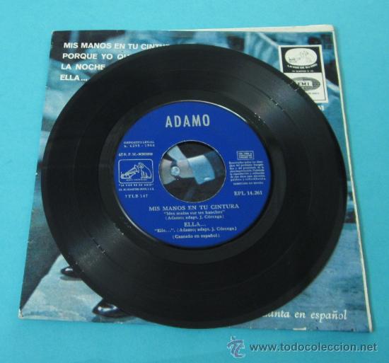 Discos de vinilo: ADAMO CANTA EN ESPA&Ntilde;OL. EMI - Foto 4