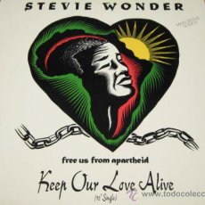 Discos de vinilo: STEVIE WONDER - KEEP OUR LOVE ALIVE - MAXI - MOTOWN 1990 SPAIN 3A ZT 44014 - MINT